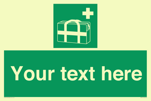 Custom sign safe condition Medical grab bag